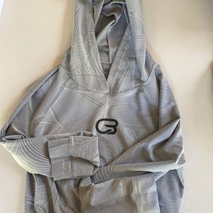 CYCLEBAR Grey long sleeve hooded top